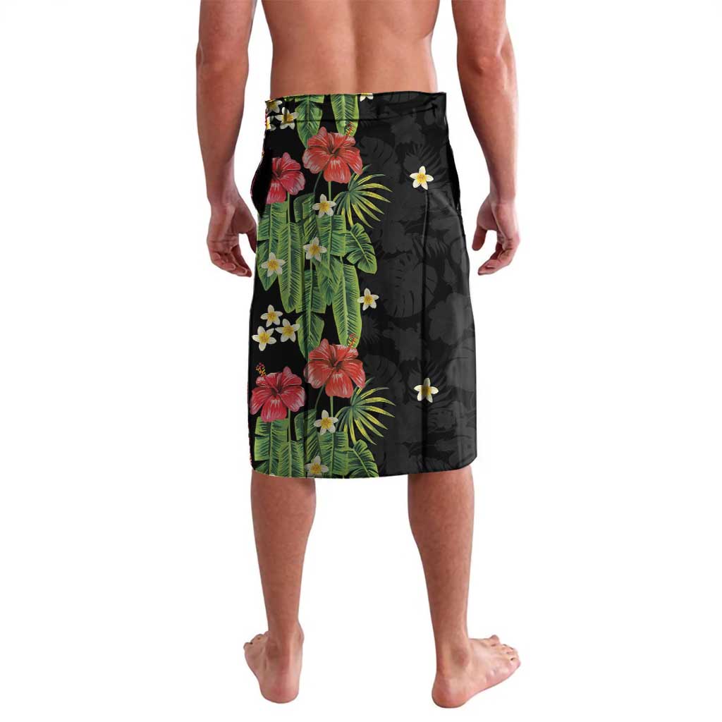Hawaiian Hibiscus Plumeria Lavalava Tropical Leaves