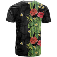 Hawaiian Hibiscus Plumeria T Shirt Tropical Leaves