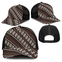Yogyakarta Parang Batik Motifs Baseball Net Cap Indonesian Traditional Pattern