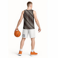 Yogyakarta Parang Batik Motifs Basketball Jersey Indonesian Traditional Pattern LT01 - Polynesian Pride