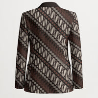 Yogyakarta Parang Batik Motifs Blazer Indonesian Traditional Pattern