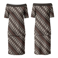 Yogyakarta Parang Batik Motifs Couples Matching Puletasi and Hawaiian Shirt Indonesian Traditional Pattern LT01 - Polynesian Pride