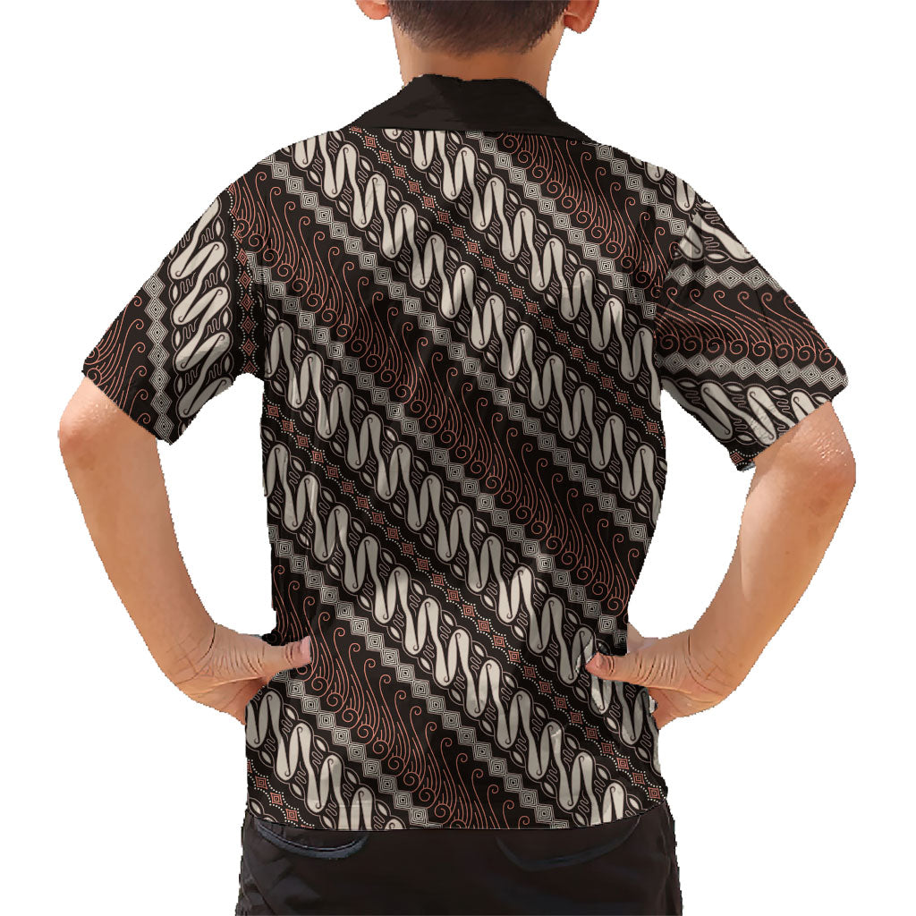 Yogyakarta Parang Batik Motifs Family Matching Puletasi and Hawaiian Shirt Indonesian Traditional Pattern LT01 - Polynesian Pride