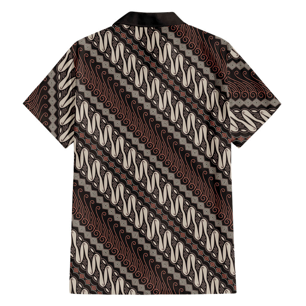 Yogyakarta Parang Batik Motifs Family Matching Summer Maxi Dress and Hawaiian Shirt Indonesian Traditional Pattern LT01 - Polynesian Pride