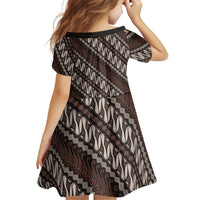 Yogyakarta Parang Batik Motifs Family Matching Tank Maxi Dress and Hawaiian Shirt Indonesian Traditional Pattern LT01 - Polynesian Pride