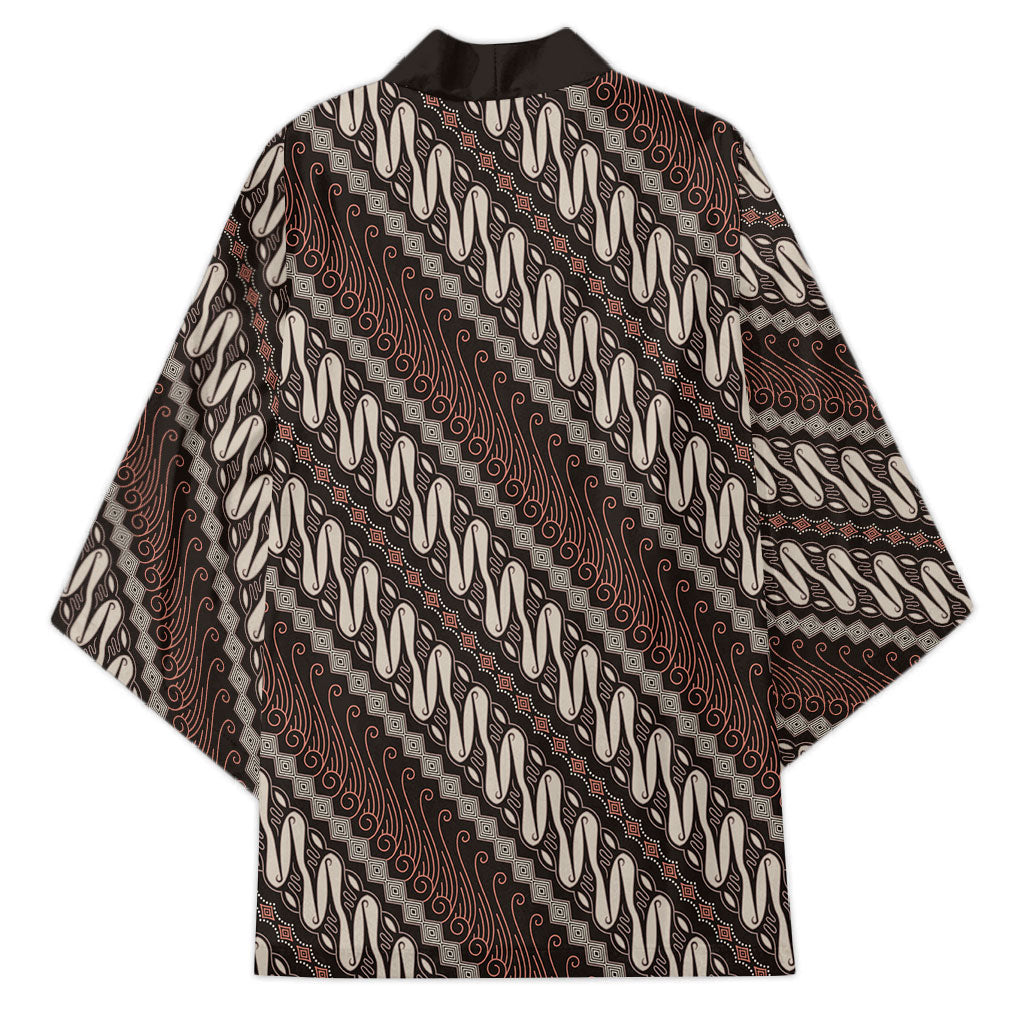 Yogyakarta Parang Batik Motifs Kimono Indonesian Traditional Pattern