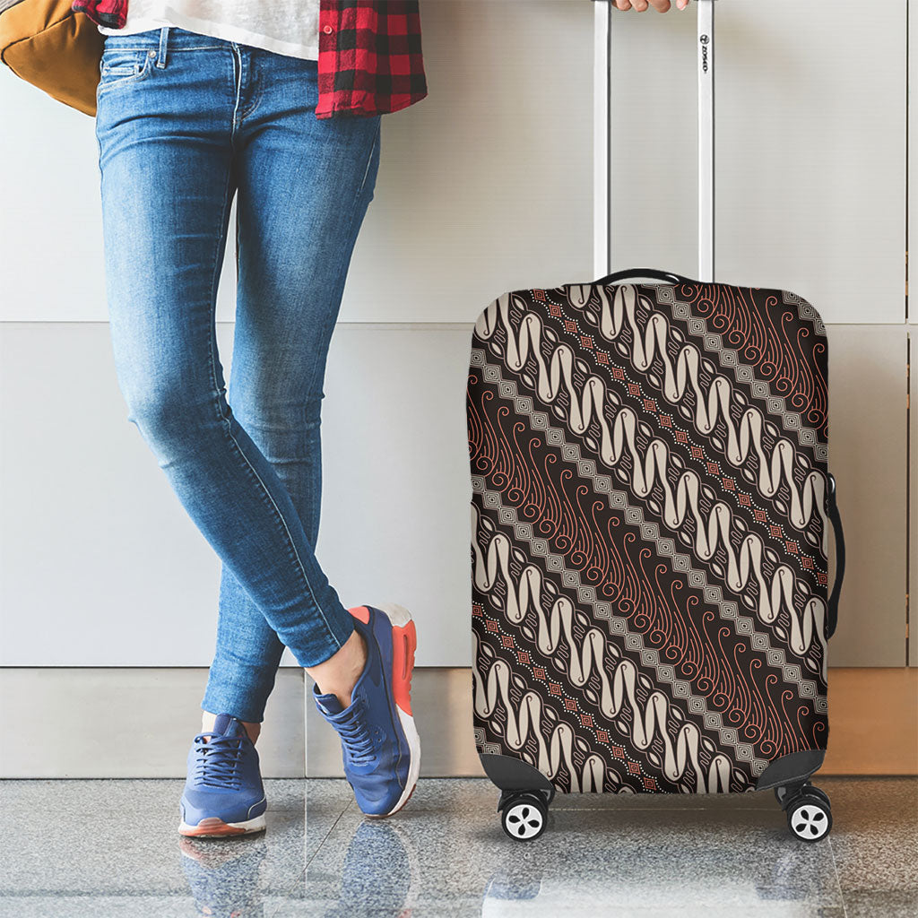Yogyakarta Parang Batik Motifs Luggage Cover Indonesian Traditional Pattern LT01 - Polynesian Pride