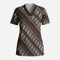 Yogyakarta Parang Batik Motifs Scrub Top Indonesian Traditional Pattern