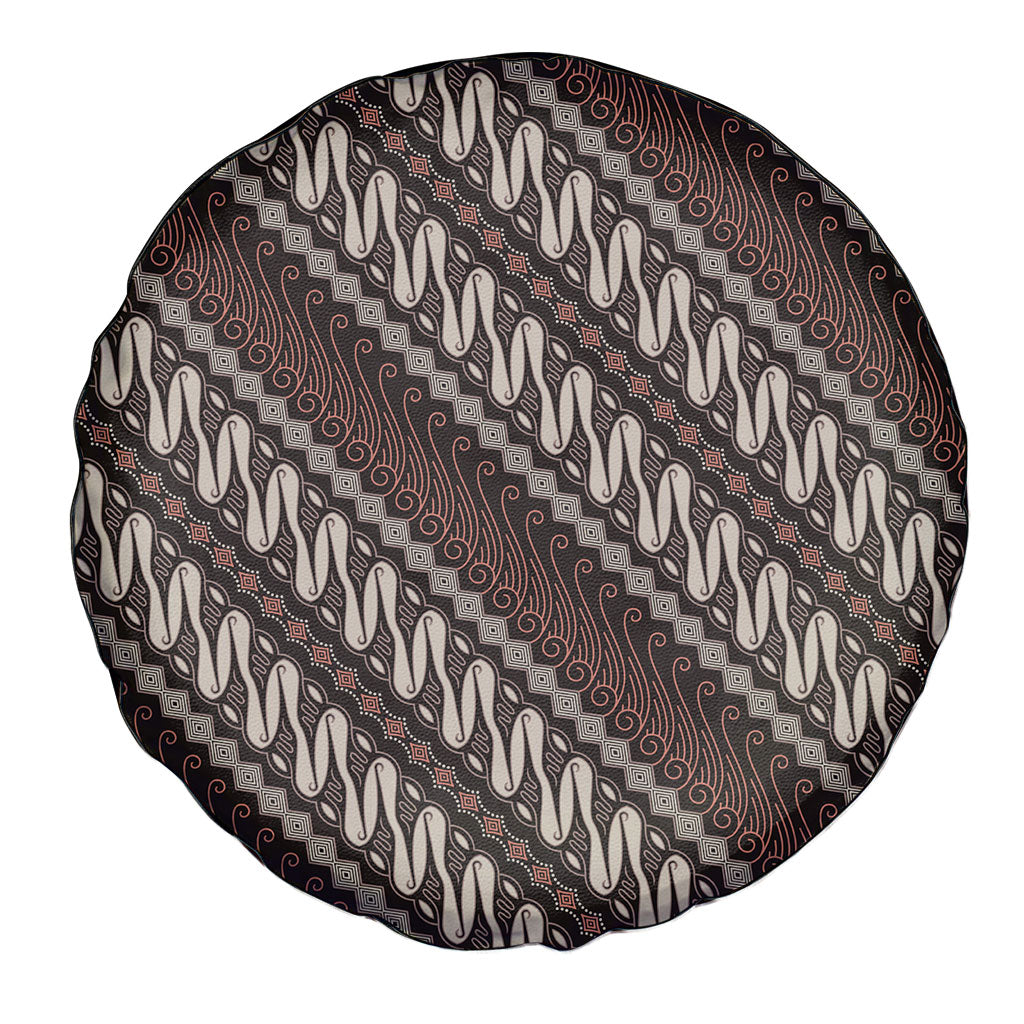 Yogyakarta Parang Batik Motifs Spare Tire Cover Indonesian Traditional Pattern