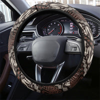Yogyakarta Parang Batik Motifs Steering Wheel Cover Indonesian Traditional Pattern LT01 - Polynesian Pride