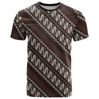 Yogyakarta Parang Batik Motifs T Shirt Indonesian Traditional Pattern