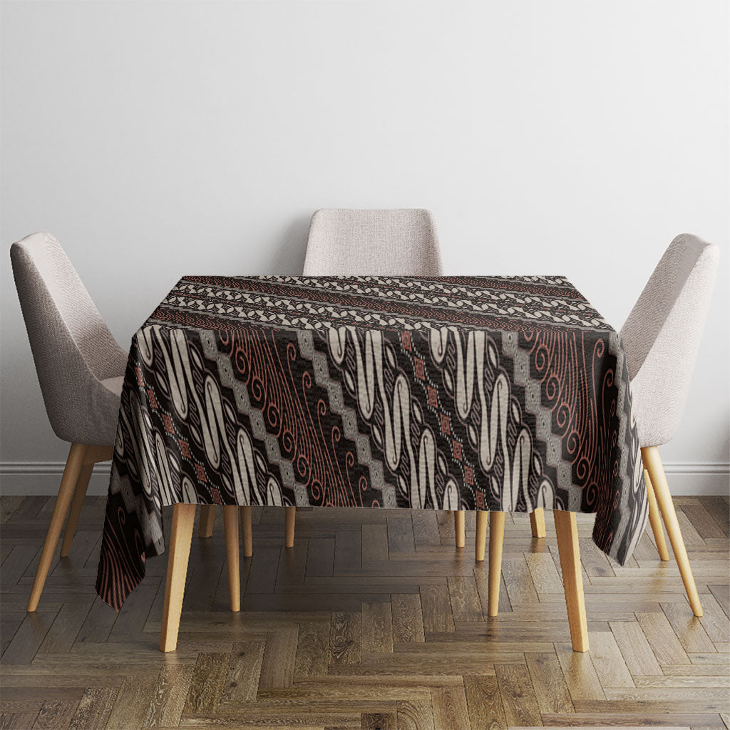 Yogyakarta Parang Batik Motifs Tablecloth Indonesian Traditional Pattern