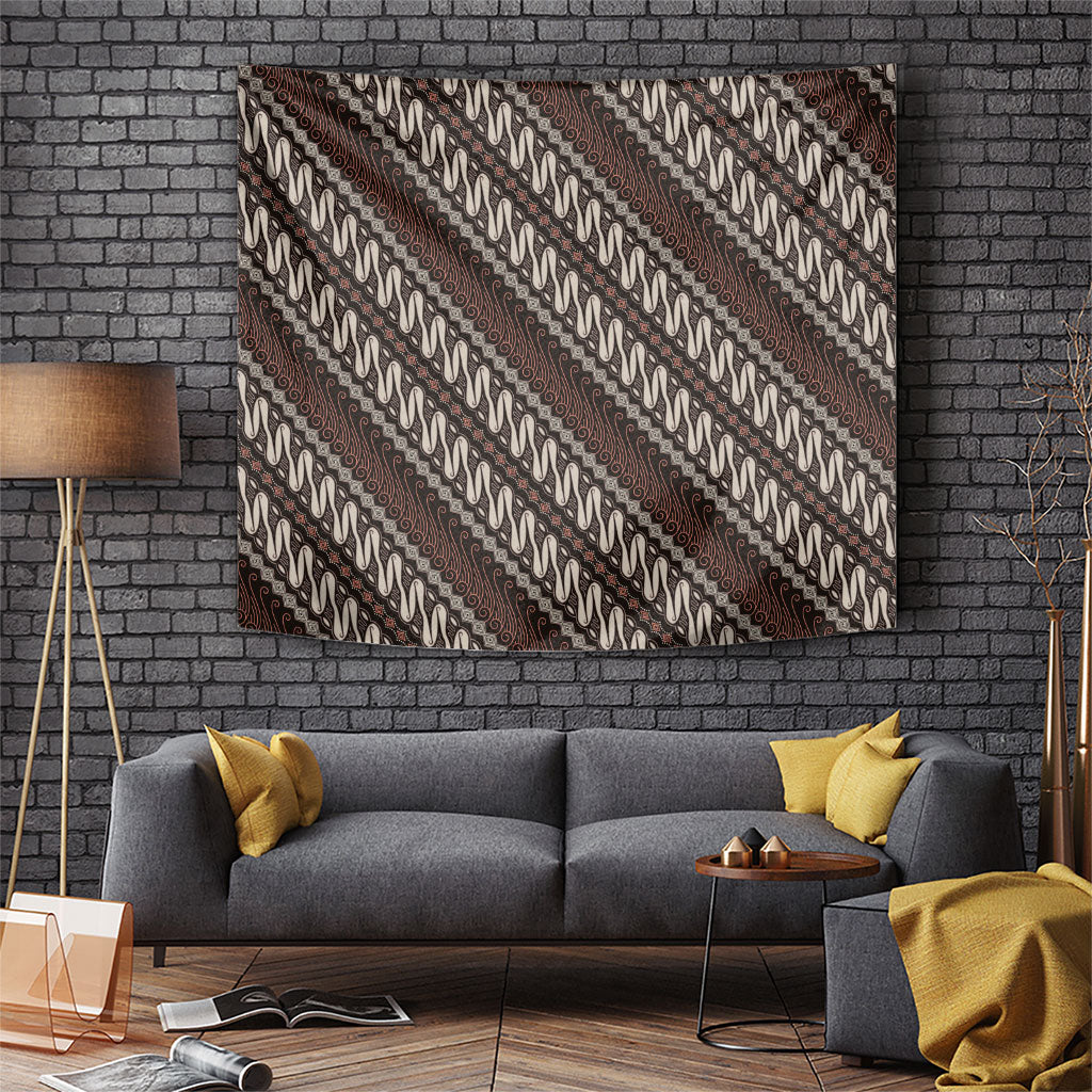 Yogyakarta Parang Batik Motifs Tapestry Indonesian Traditional Pattern