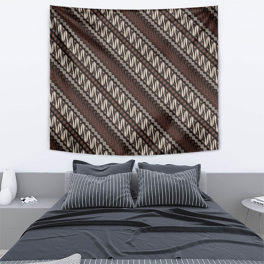 Yogyakarta Parang Batik Motifs Tapestry Indonesian Traditional Pattern