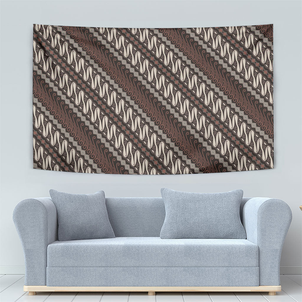 Yogyakarta Parang Batik Motifs Tapestry Indonesian Traditional Pattern