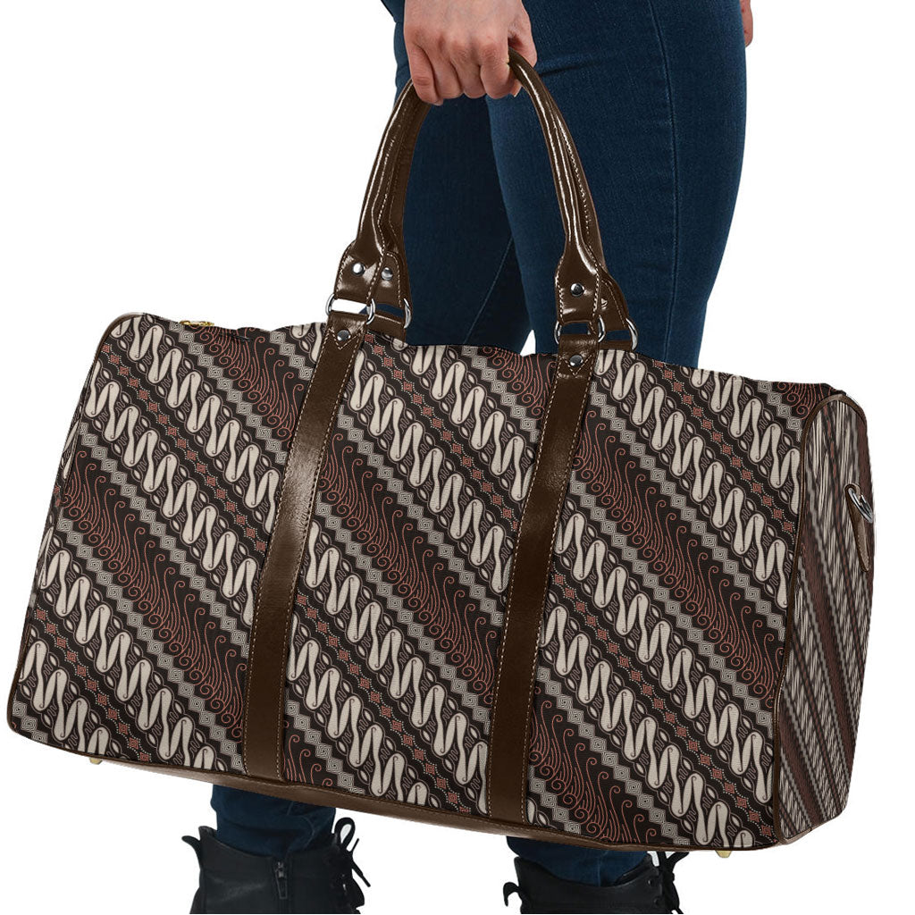 Yogyakarta Parang Batik Motifs Travel Bag Indonesian Traditional Pattern