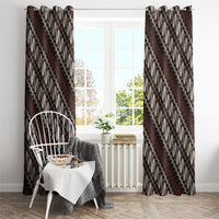 Yogyakarta Parang Batik Motifs Window Curtain Indonesian Traditional Pattern