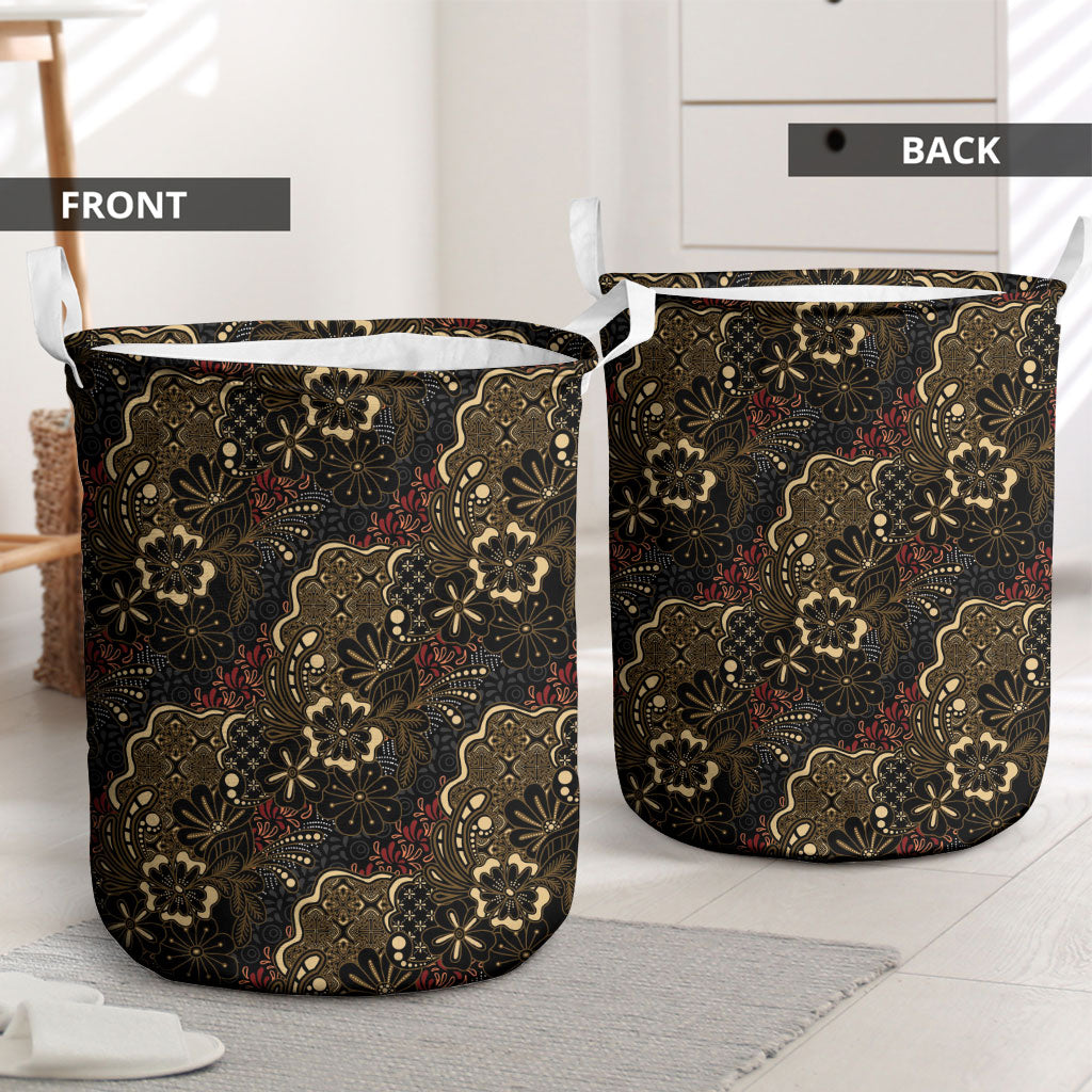Batik Sekar Jagad Laundry Basket Indonesian Traditional Pattern