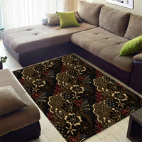 Batik Sekar Jagad Area Rug Indonesian Traditional Pattern