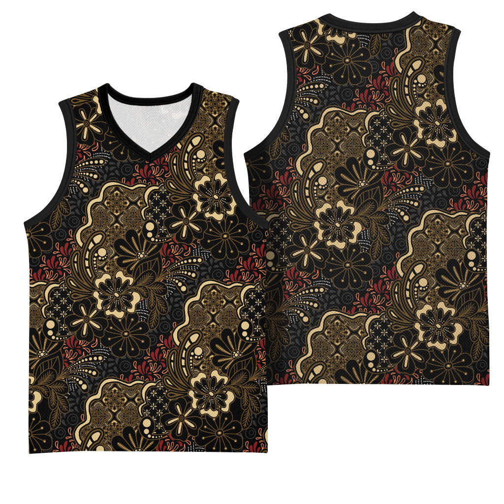 Batik Sekar Jagad Basketball Jersey Indonesian Traditional Pattern