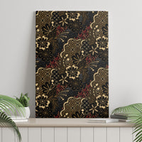 Batik Sekar Jagad Canvas Wall Art Indonesian Traditional Pattern