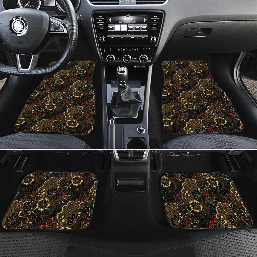 Batik Sekar Jagad Car Mats Indonesian Traditional Pattern