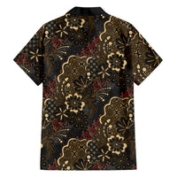 Batik Sekar Jagad Family Matching Off Shoulder Maxi Dress and Hawaiian Shirt Indonesian Traditional Pattern LT01 - Polynesian Pride