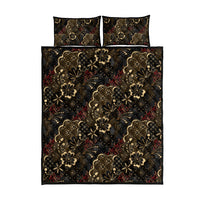 Batik Sekar Jagad Quilt Bed Set Indonesian Traditional Pattern