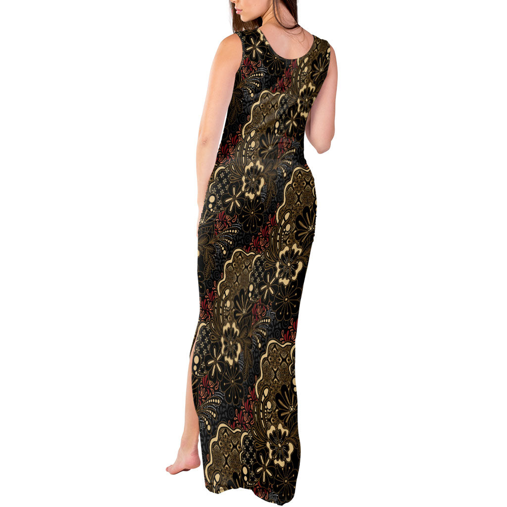 Batik Sekar Jagad Tank Maxi Dress Indonesian Traditional Pattern