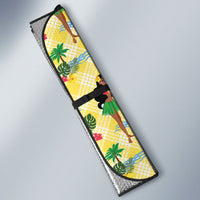 Hawaii Hula Girl Tropical Auto Sun Shade Yellow Palaka LT01 - Polynesian Pride