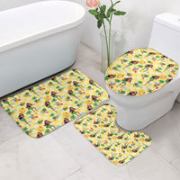 Hawaii Hula Girl Tropical Bathroom Set Yellow Palaka LT01 - Polynesian Pride