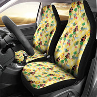 Hawaii Hula Girl Tropical Car Seat Cover Yellow Palaka LT01 - Polynesian Pride