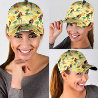 Hawaii Hula Girl Tropical Classic Cap Yellow Palaka LT01 - Polynesian Pride