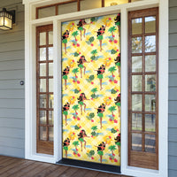 Hawaii Hula Girl Tropical Door Cover Yellow Palaka LT01 - Polynesian Pride