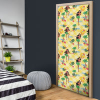 Hawaii Hula Girl Tropical Door Cover Yellow Palaka LT01 - Polynesian Pride