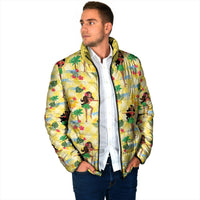 Hawaii Hula Girl Tropical Padded Jacket Yellow Palaka LT01 - Polynesian Pride