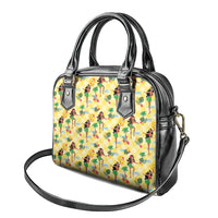 Hawaii Hula Girl Tropical Shoulder Handbag Yellow Palaka LT01 - Polynesian Pride