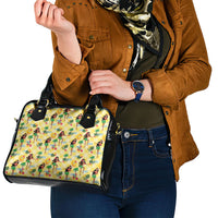 Hawaii Hula Girl Tropical Shoulder Handbag Yellow Palaka LT01 - Polynesian Pride