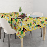 Hawaii Hula Girl Tropical Tablecloth Yellow Palaka LT01 - Polynesian Pride