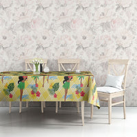Hawaii Hula Girl Tropical Tablecloth Yellow Palaka LT01 - Polynesian Pride