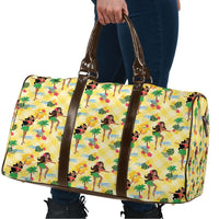 Hawaii Hula Girl Tropical Travel Bag Yellow Palaka LT01 - Polynesian Pride