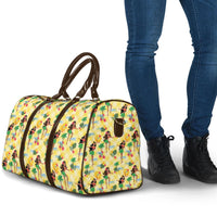 Hawaii Hula Girl Tropical Travel Bag Yellow Palaka LT01 - Polynesian Pride