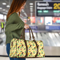 Hawaii Hula Girl Tropical Travel Bag Yellow Palaka LT01 - Polynesian Pride
