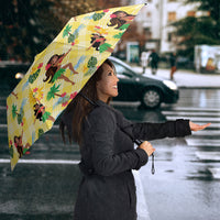 Hawaii Hula Girl Tropical Umbrella Yellow Palaka LT01 - Polynesian Pride