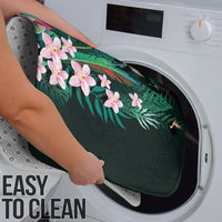 Hawaii Hummingbird Tropical Flowers Bathroom Set Dark Green LT01 - Polynesian Pride