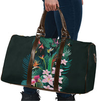 Hawaii Hummingbird Tropical Flowers Travel Bag Dark Green LT01 - Polynesian Pride