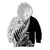 New Zealand Silver Fern Rugby Kid Hoodie Aotearoa Maori Black Version LT01 Zip Hoodie Black - Polynesian Pride