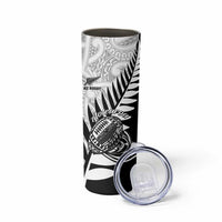 New Zealand Silver Fern Rugby Skinny Tumbler Aotearoa Maori Black Version LT01 - Polynesian Pride