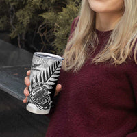 New Zealand Silver Fern Rugby Tumbler Cup Aotearoa Maori Black Version LT01 - Polynesian Pride