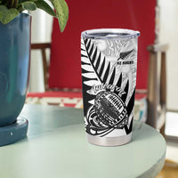New Zealand Silver Fern Rugby Tumbler Cup Aotearoa Maori Black Version LT01 - Polynesian Pride